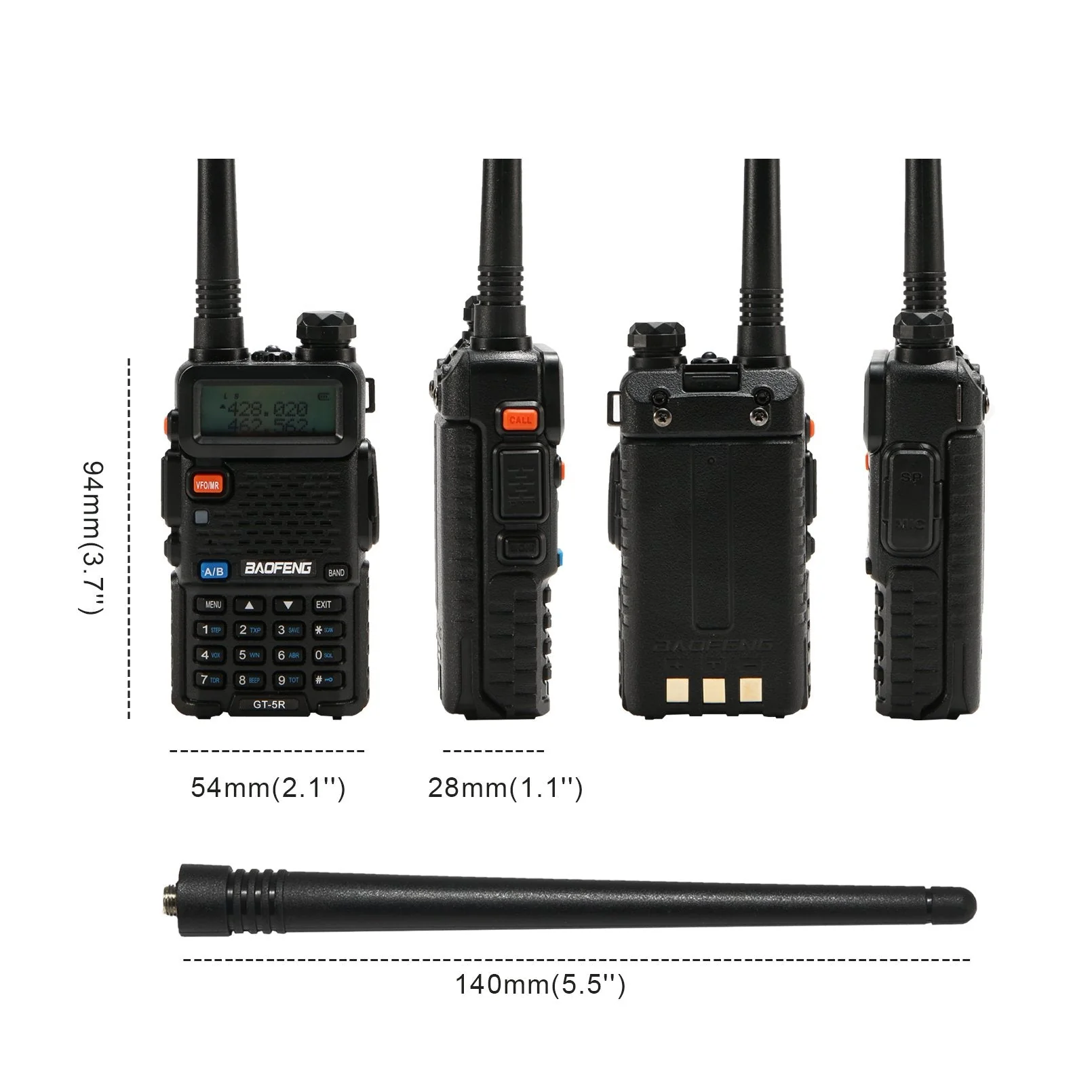 GT-5R 4W/1W Dual Band Radio [4PCS] - Image 6