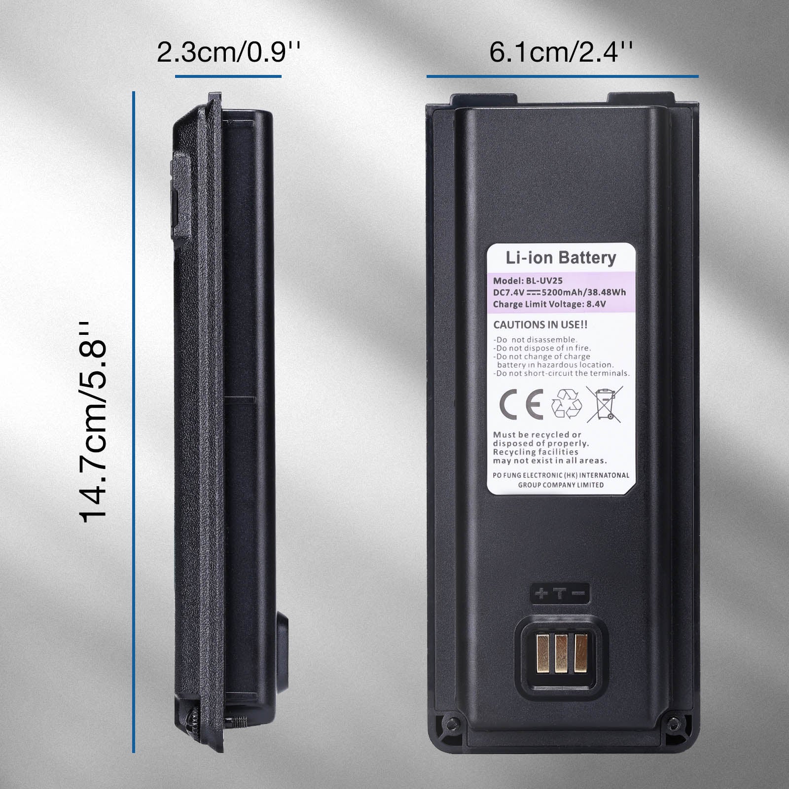 Battery 5200mAh for Baofeng UV-25 - Image 2
