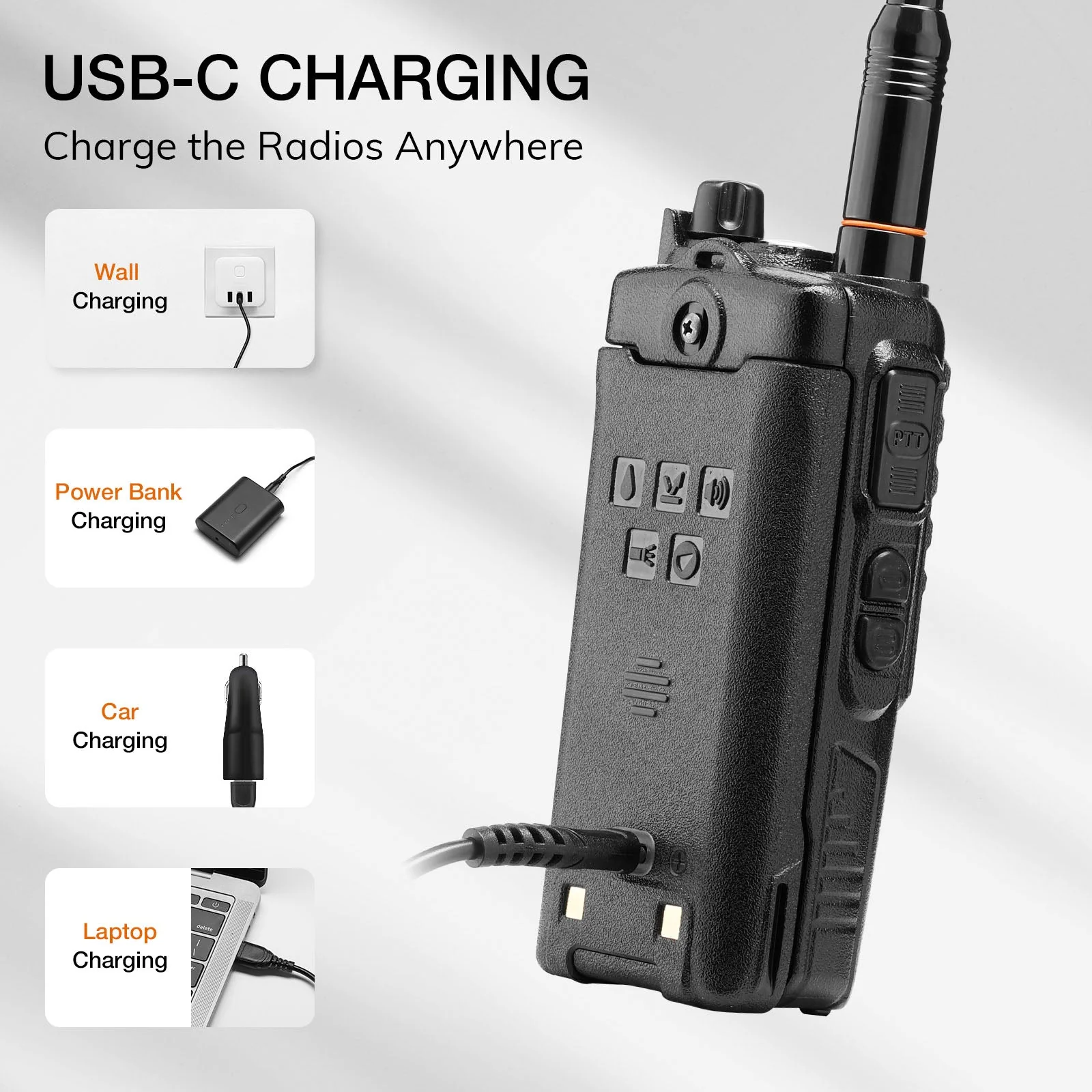 Battery 2800mAh for UV-9R Series with USB-C Port - Image 5