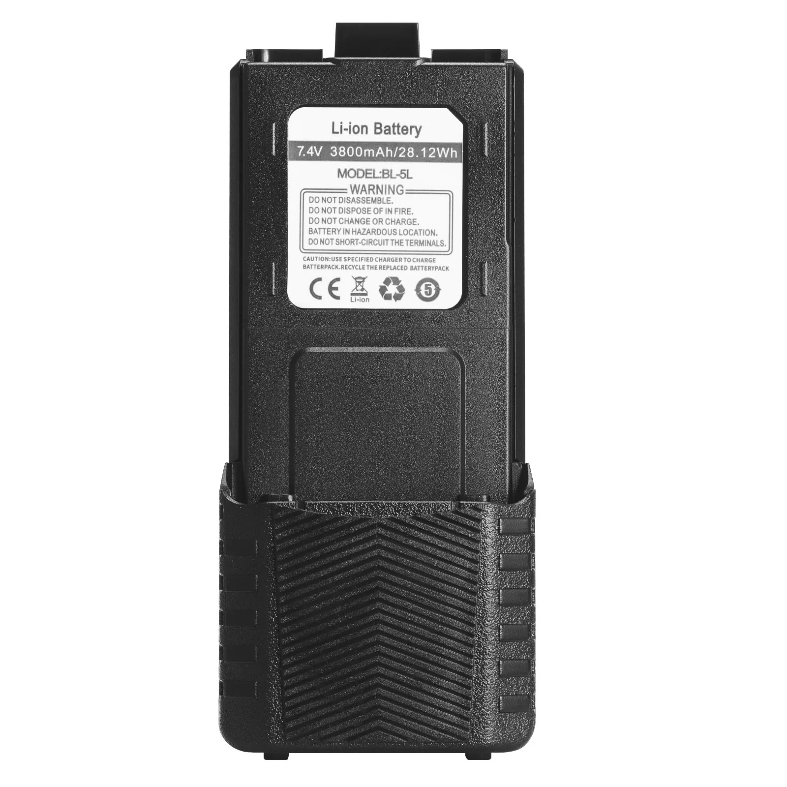 Battery 3800mAh for Baofeng UV-5R wIth USB-C Port