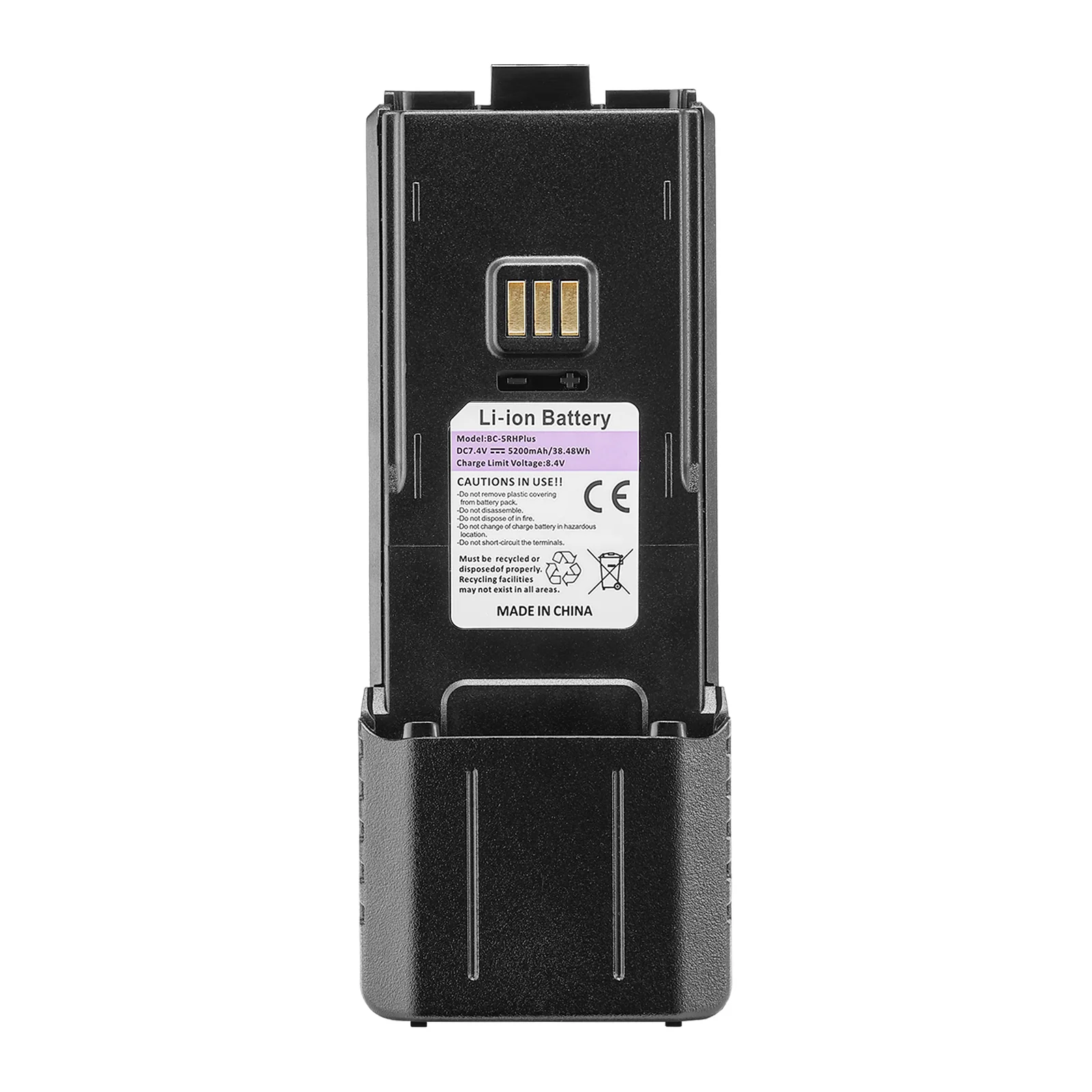 Battery 5200mAh for UV-5G Plus/UV-5RM Plus/UV-5RM Plus GPS with USB-C Port