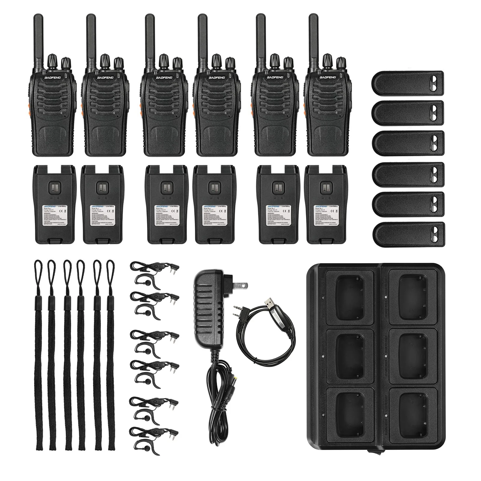 BF-88ST [6 Packs + Six-way Charger + Programming Cable] - Image 5