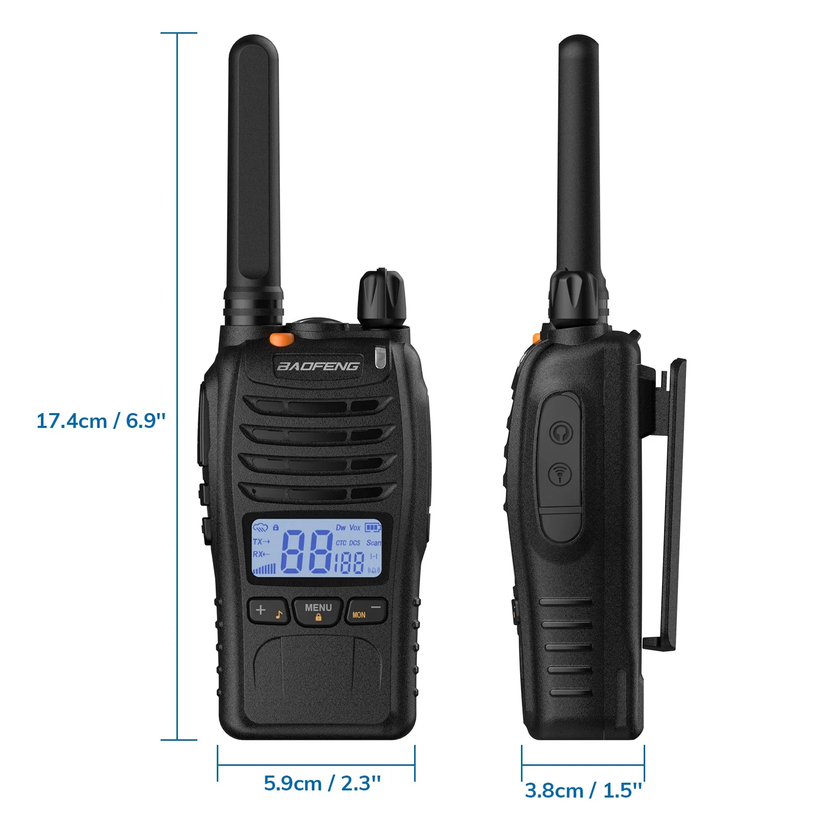 BF-88ST Pro FRS/PMR Radio 2W/0.5W - Image 6