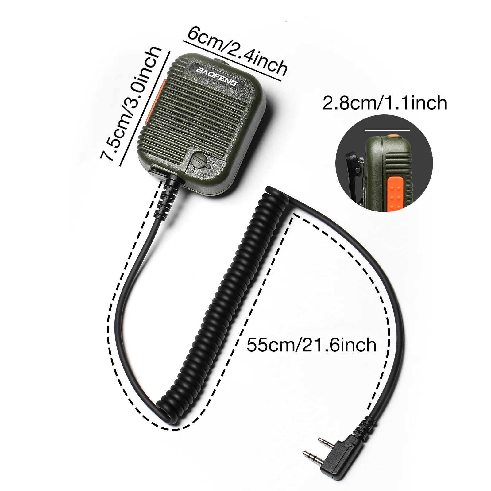 BS-UV25 Tactical Speaker Mic - Image 3