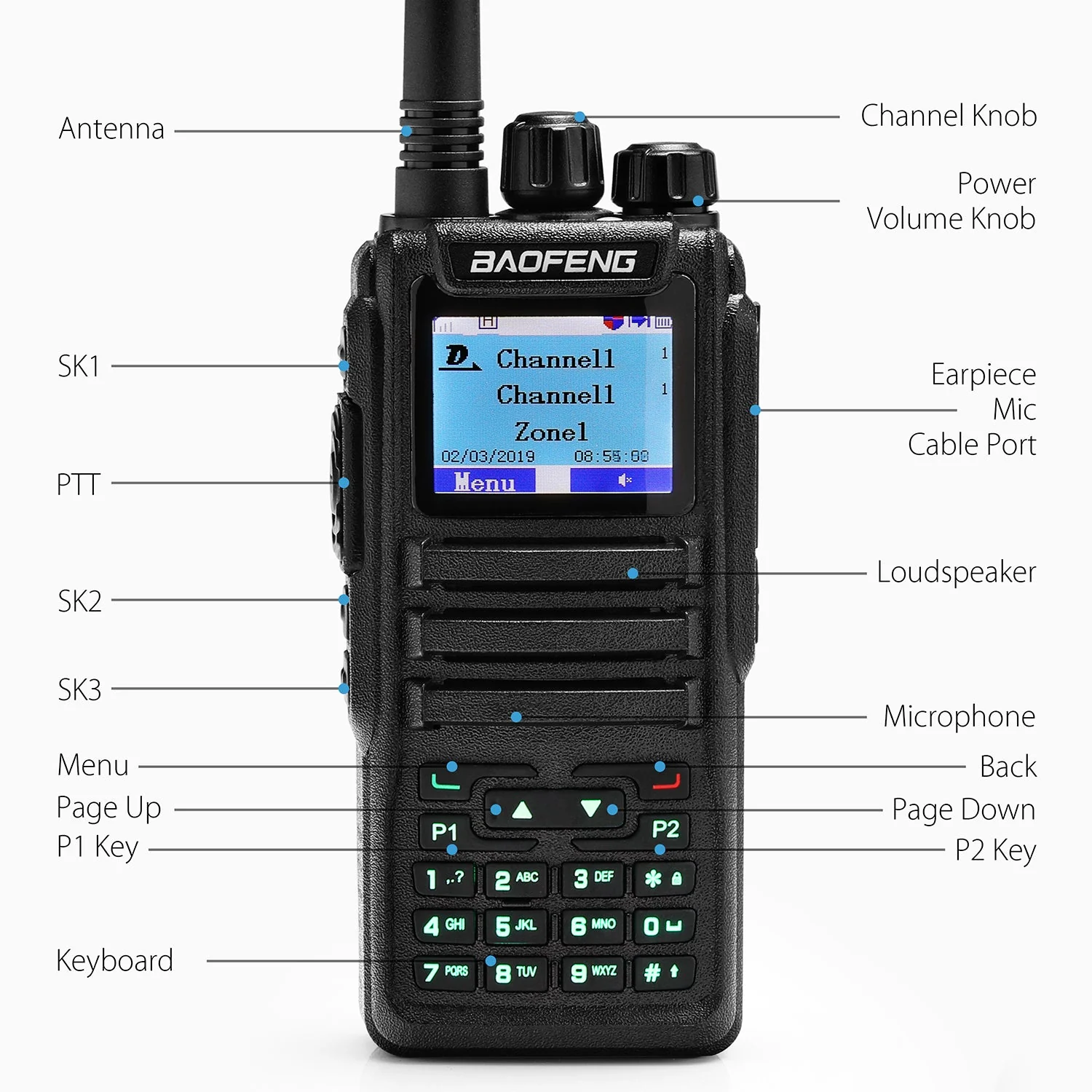 DM-1701 5W Dual Band DMR - Image 3