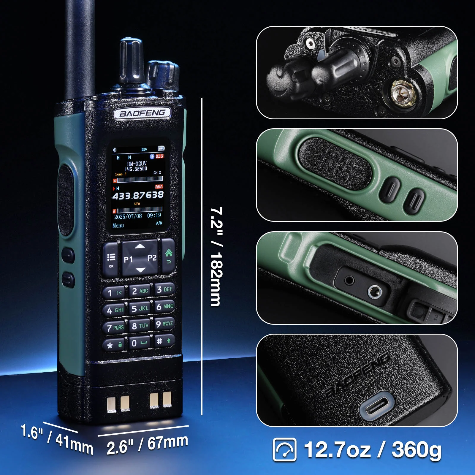 DM-32UV 10W Multi-Band DMR Radio - Image 3