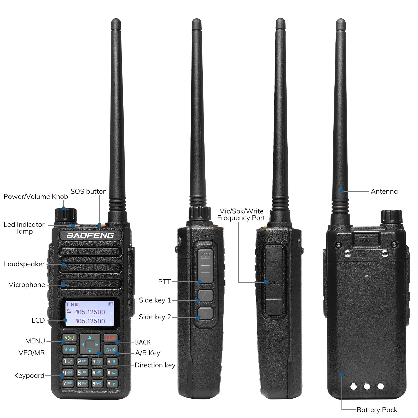 DR-1801UV 5W/1W Dual Band DMR - Image 3