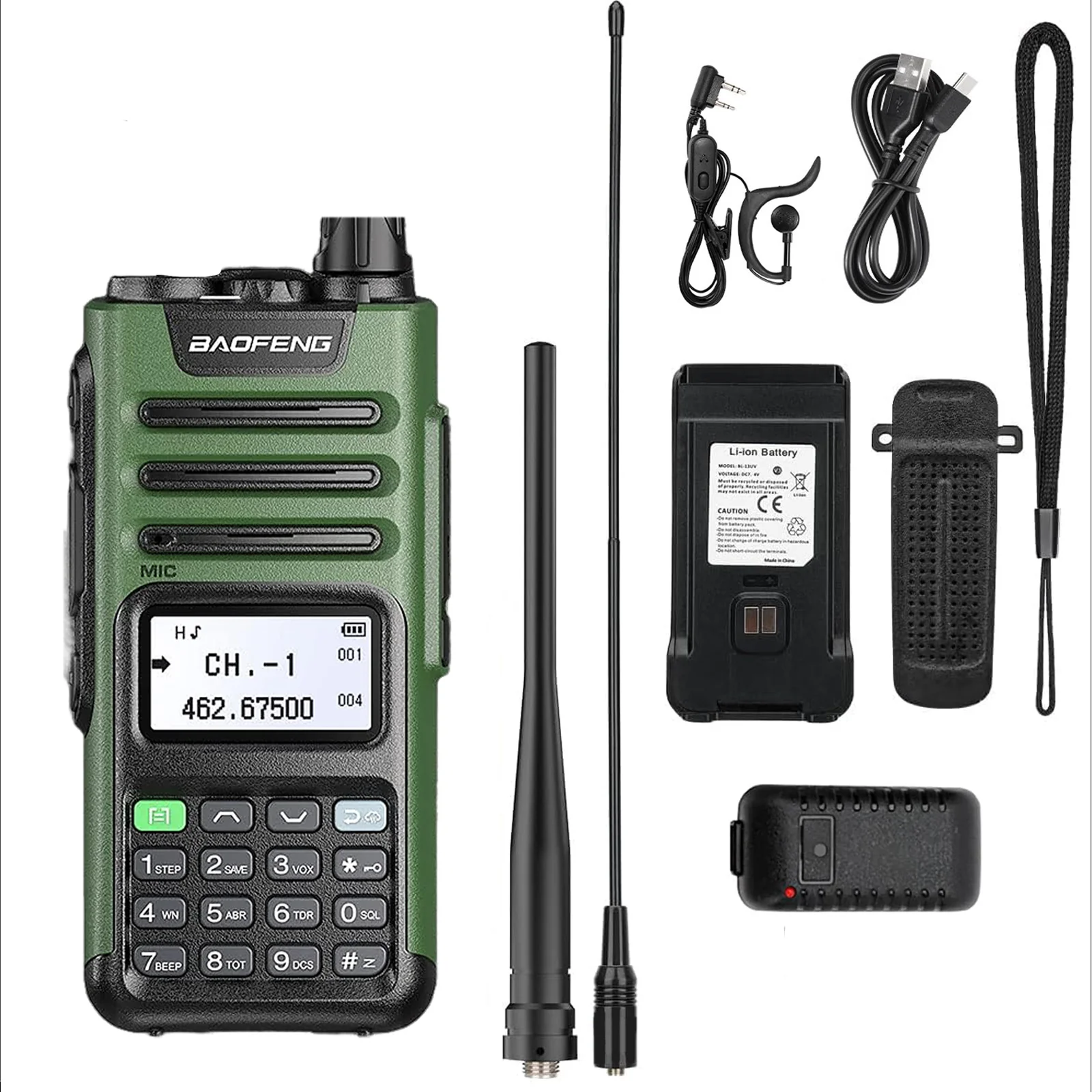 GM-15 PRO 5W GMRS Radio [Long Antenna Set] - Image 9