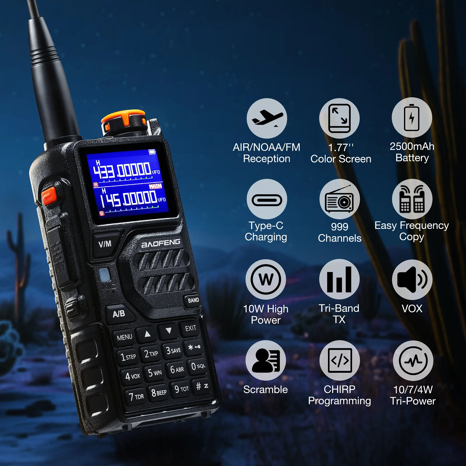 K5 PLUS 10W Tri-Band Radio - Image 8