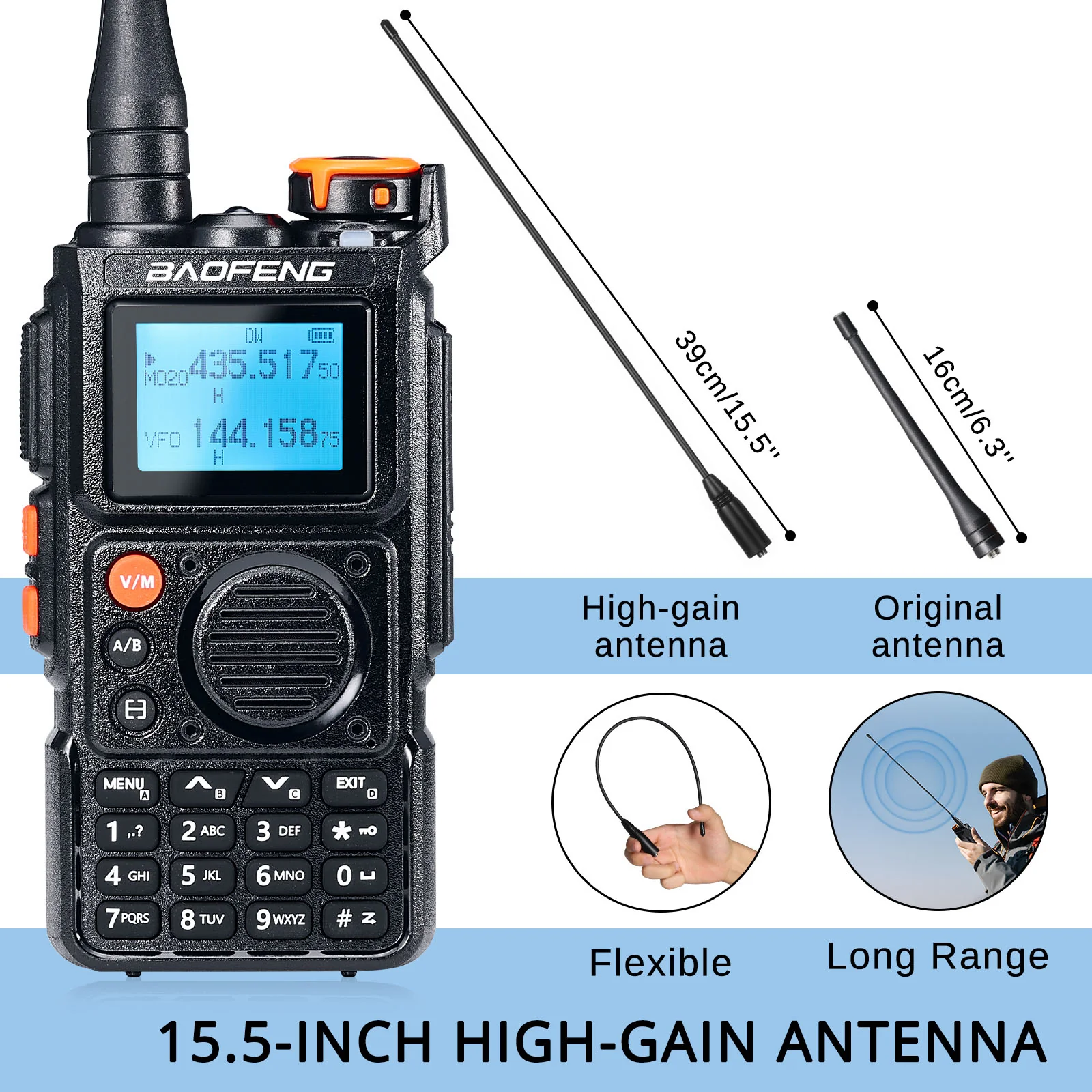 K6 5W Tri-band 1.25M Radio - Image 4