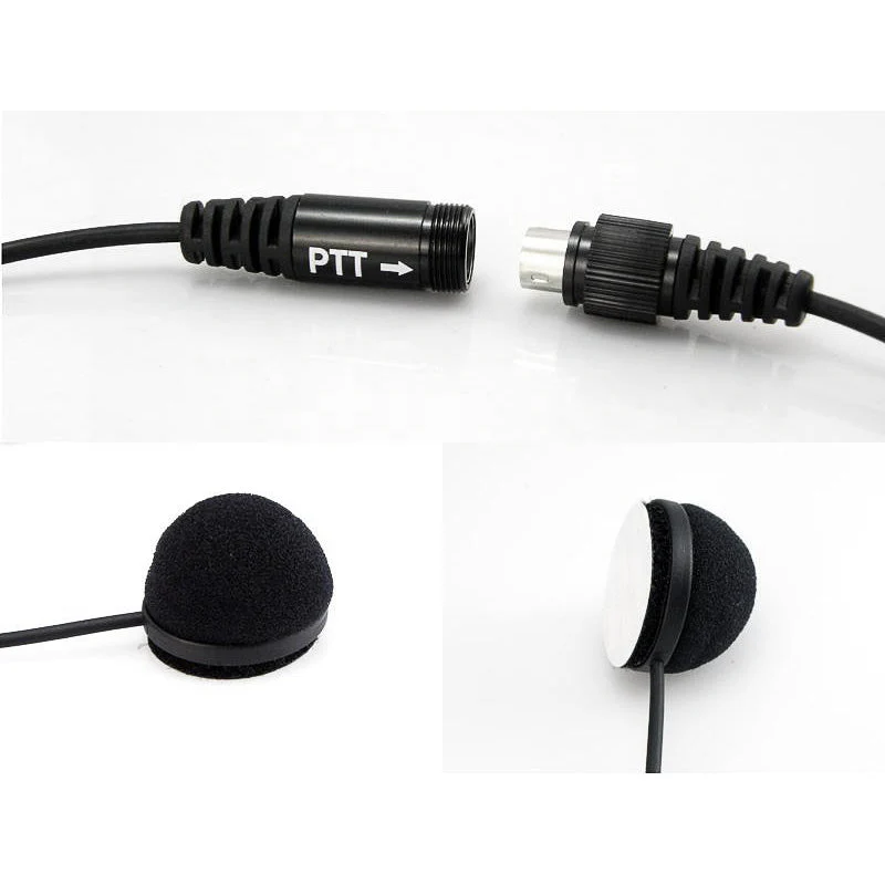 Helmet Kit Full Face Motorcycle Headset Earpiece Mic, 2 Pin K-plug - Image 5