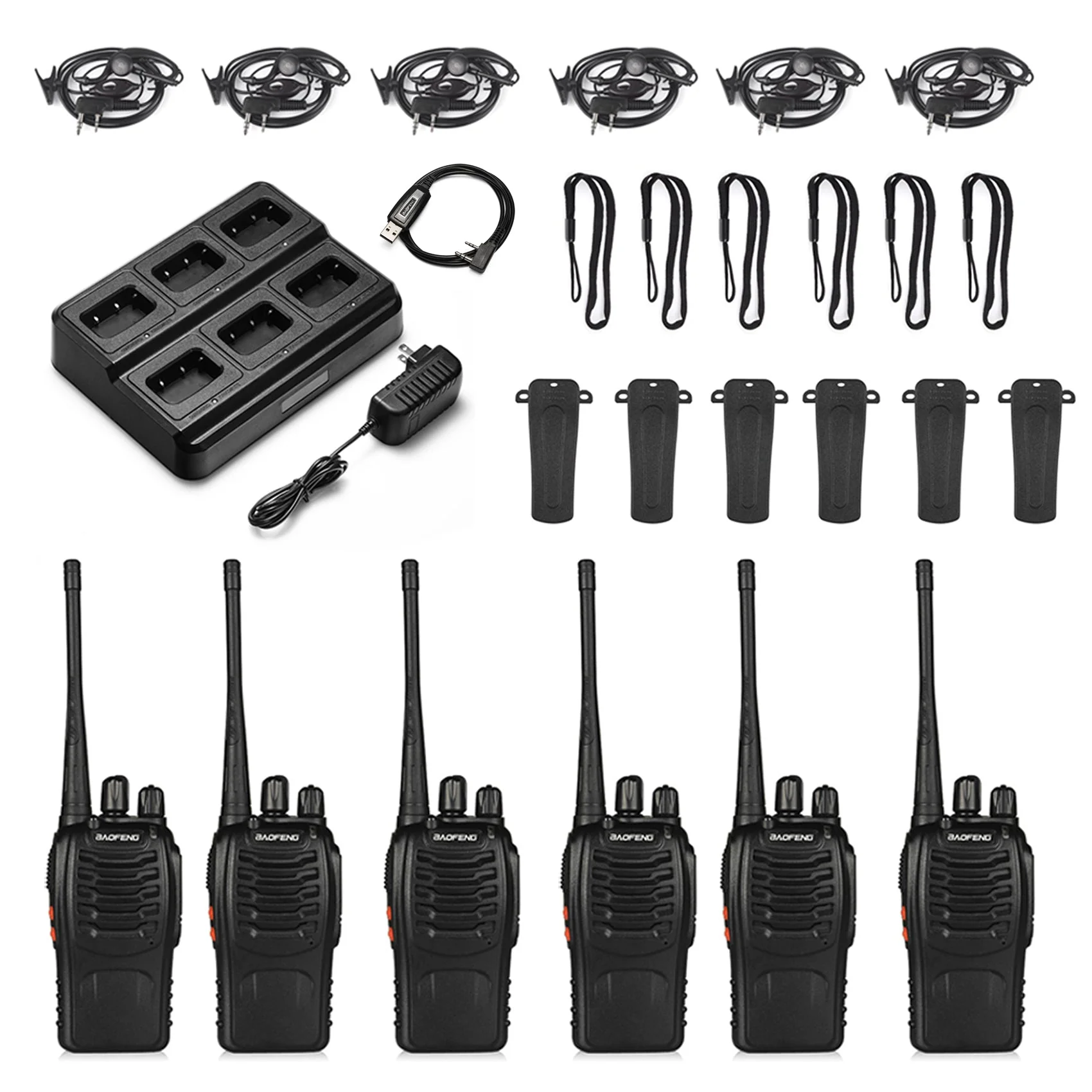 [OPEN BOX] BF-888S [6 Packs + Six-way Charger + Programming Cable] - Image 6