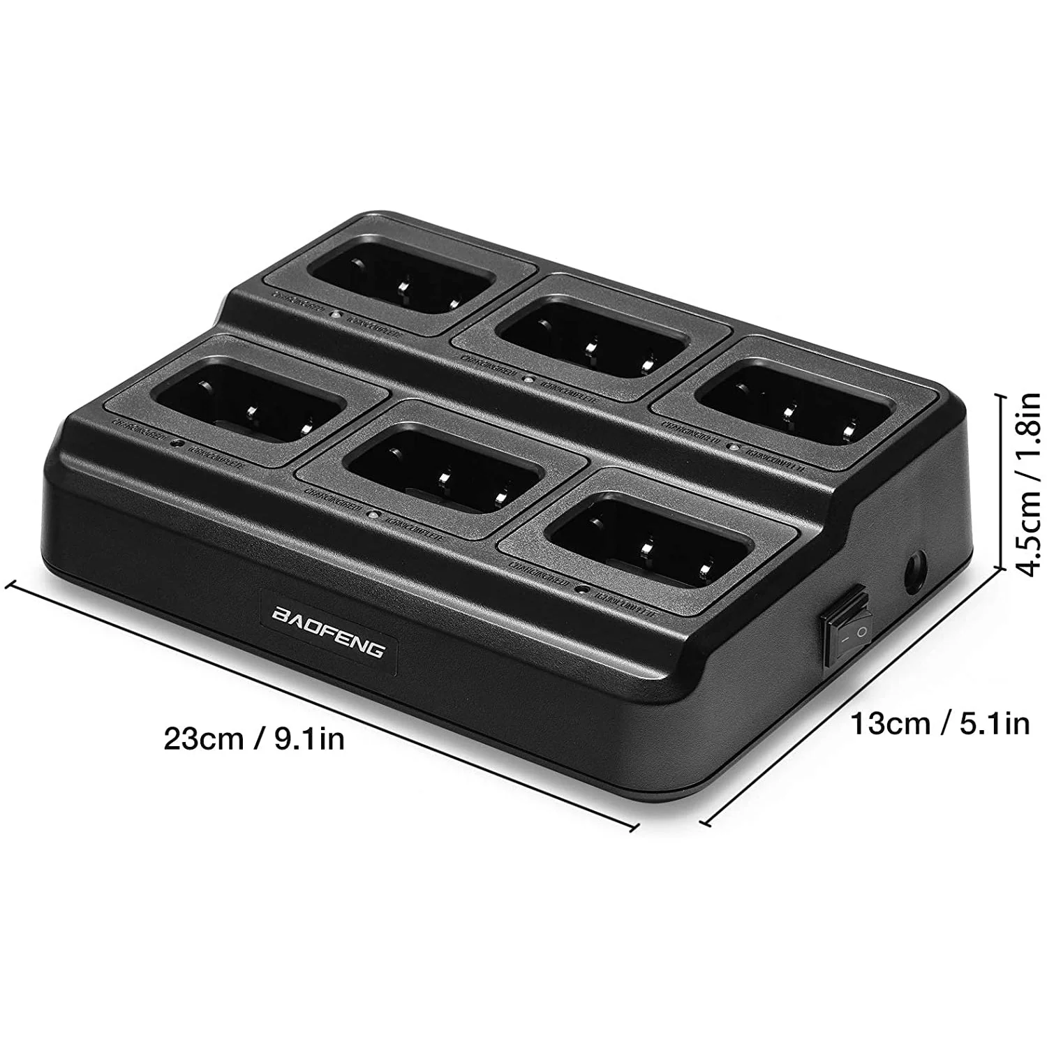 BF-888S Six Way Charger Multi Unit Charger Base - Image 4