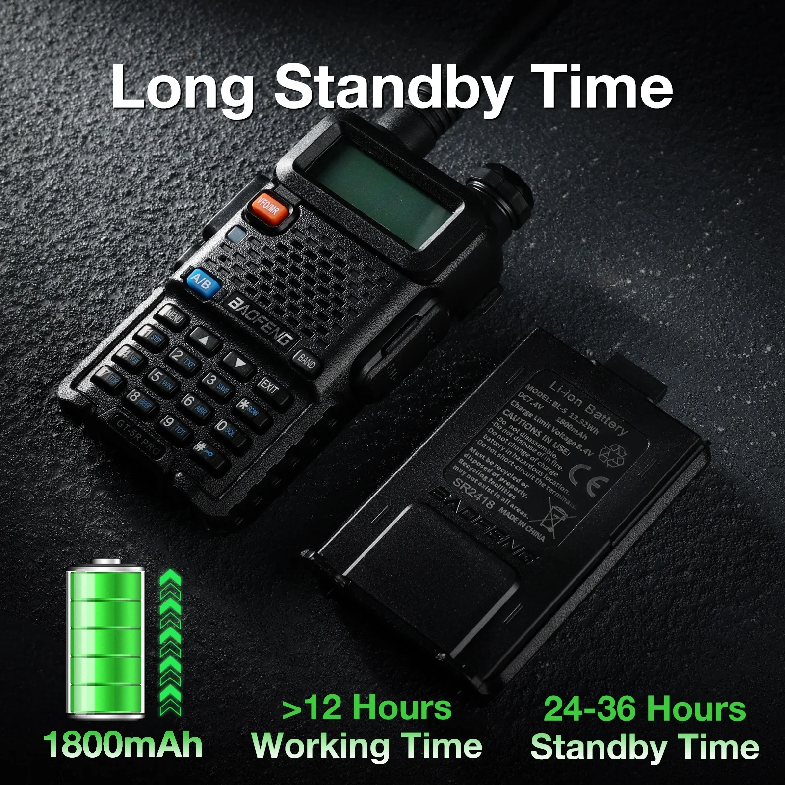 GT-5R Pro 5W Multi-Band Radio - Image 6