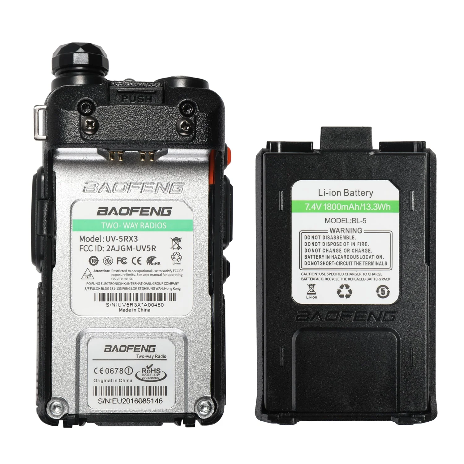 [OPEN BOX] UV-5RX3 5W Tri-band 2M Radio - Image 6