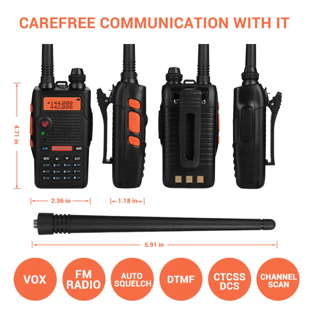 [OPEN BOX]UV-5R EX 5W Dual Band Radio - Image 4