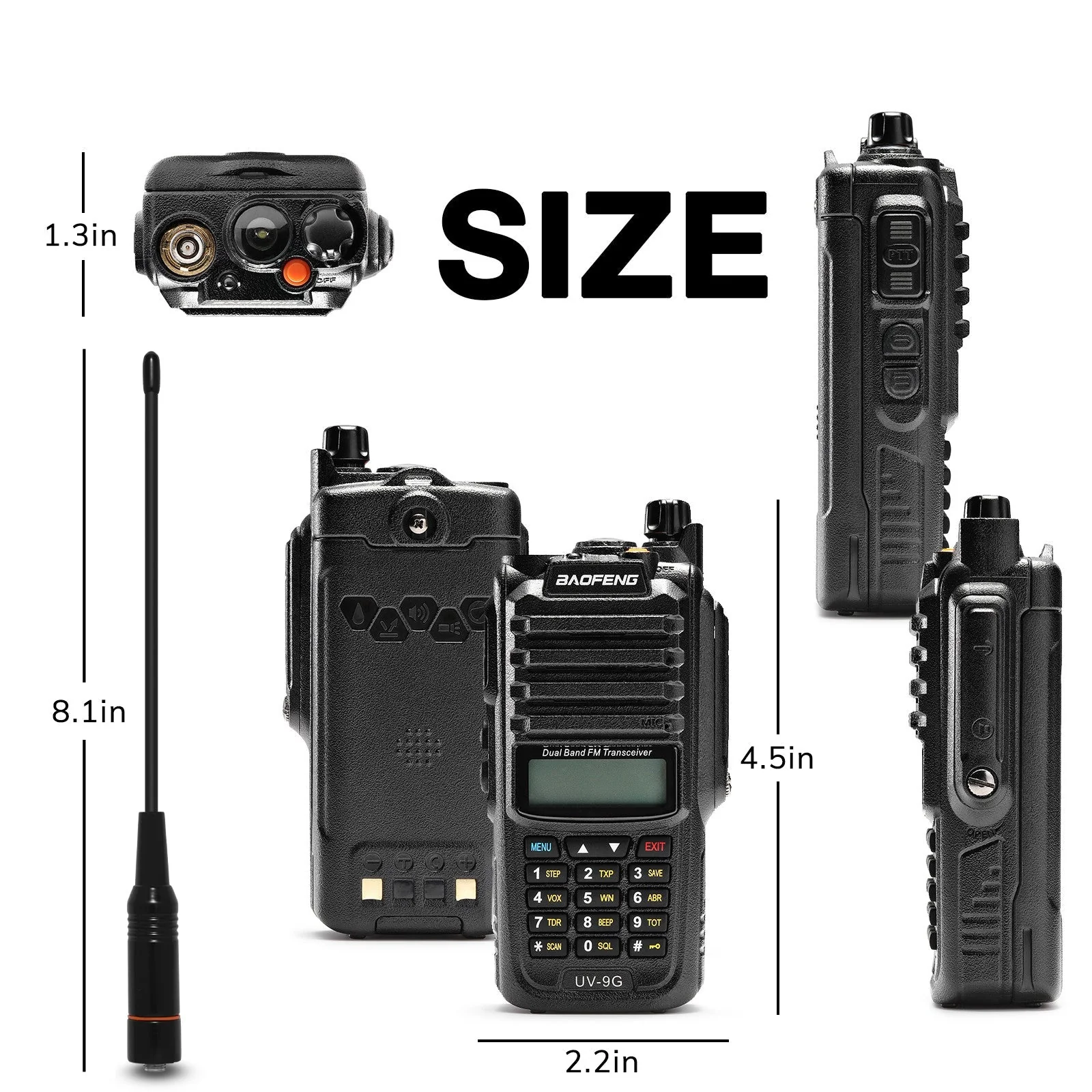 [OPEN BOX]UV-9G GMRS IP67 Waterproof Radio - Image 7