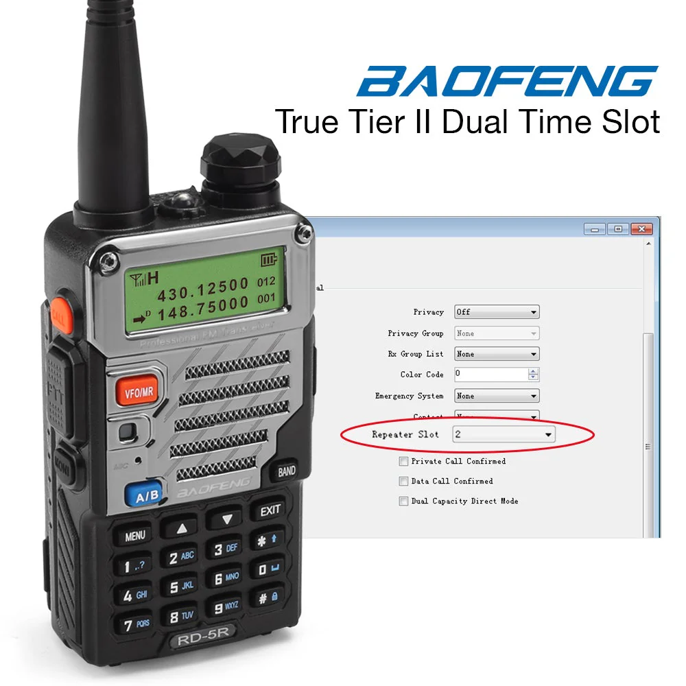 RD-5R 5W Dual Band DMR, US Plug - Image 5