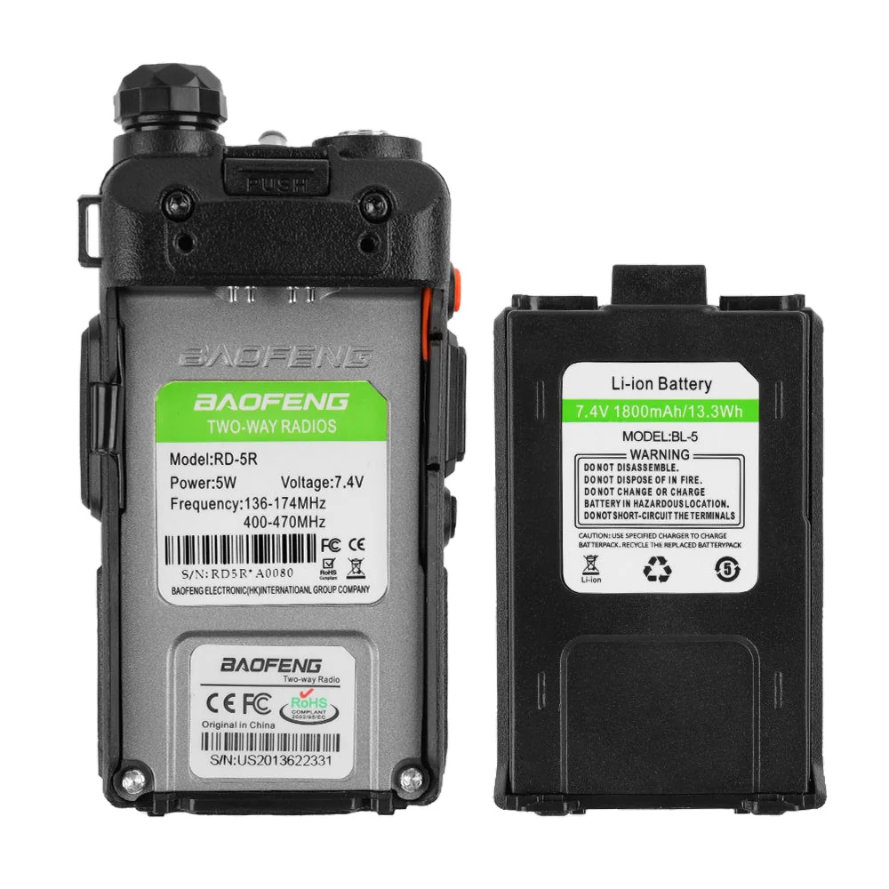 RD-5R 5W Dual Band DMR, US Plug - Image 9