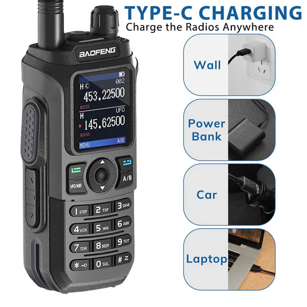 UV-21R 6W Tri-Band Radio [Long Antenna Set] - Image 4