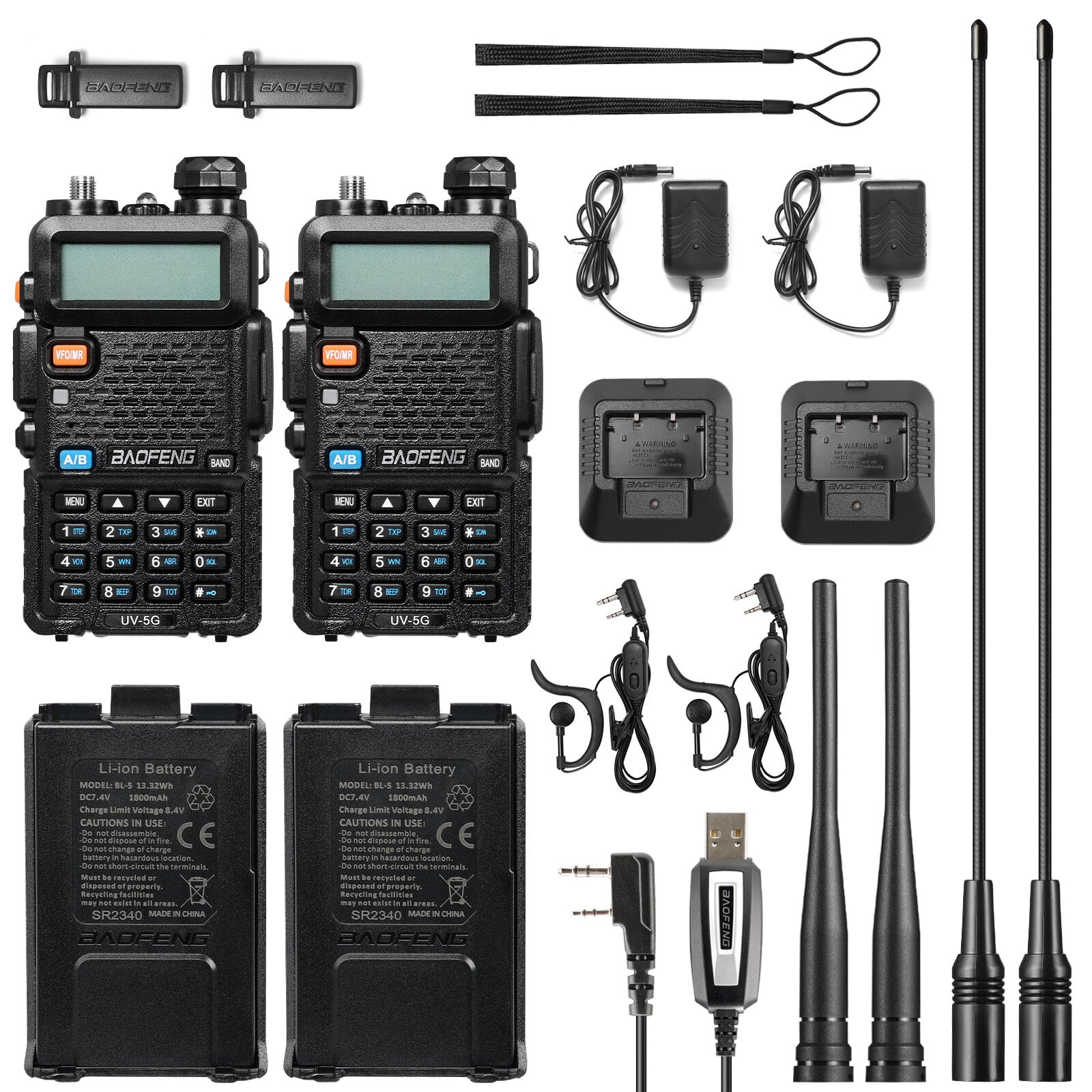UV-5G 5W GMRS Radio Long Antenna Set [2 Pack] - Image 3