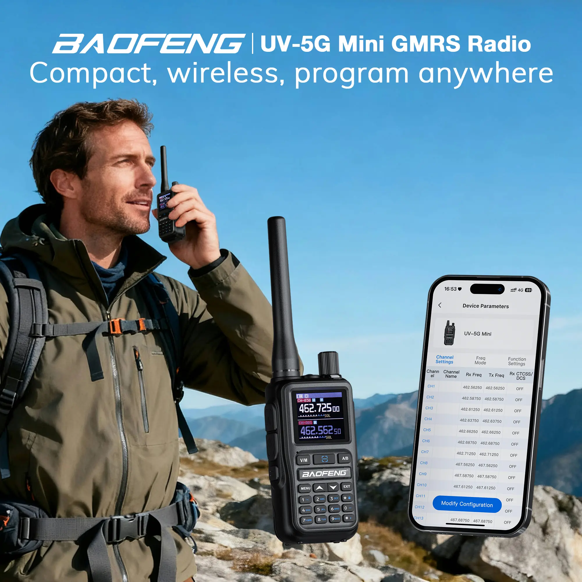 UV-5G Mini 5W GMRS Radio - Image 10
