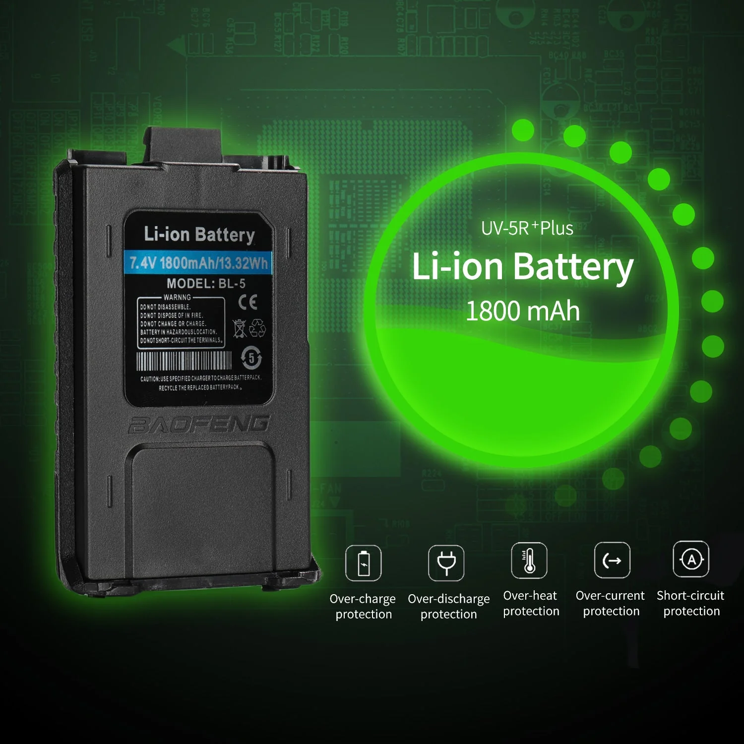 UV-5R PLUS 5W Dual Band Radio - Image 6