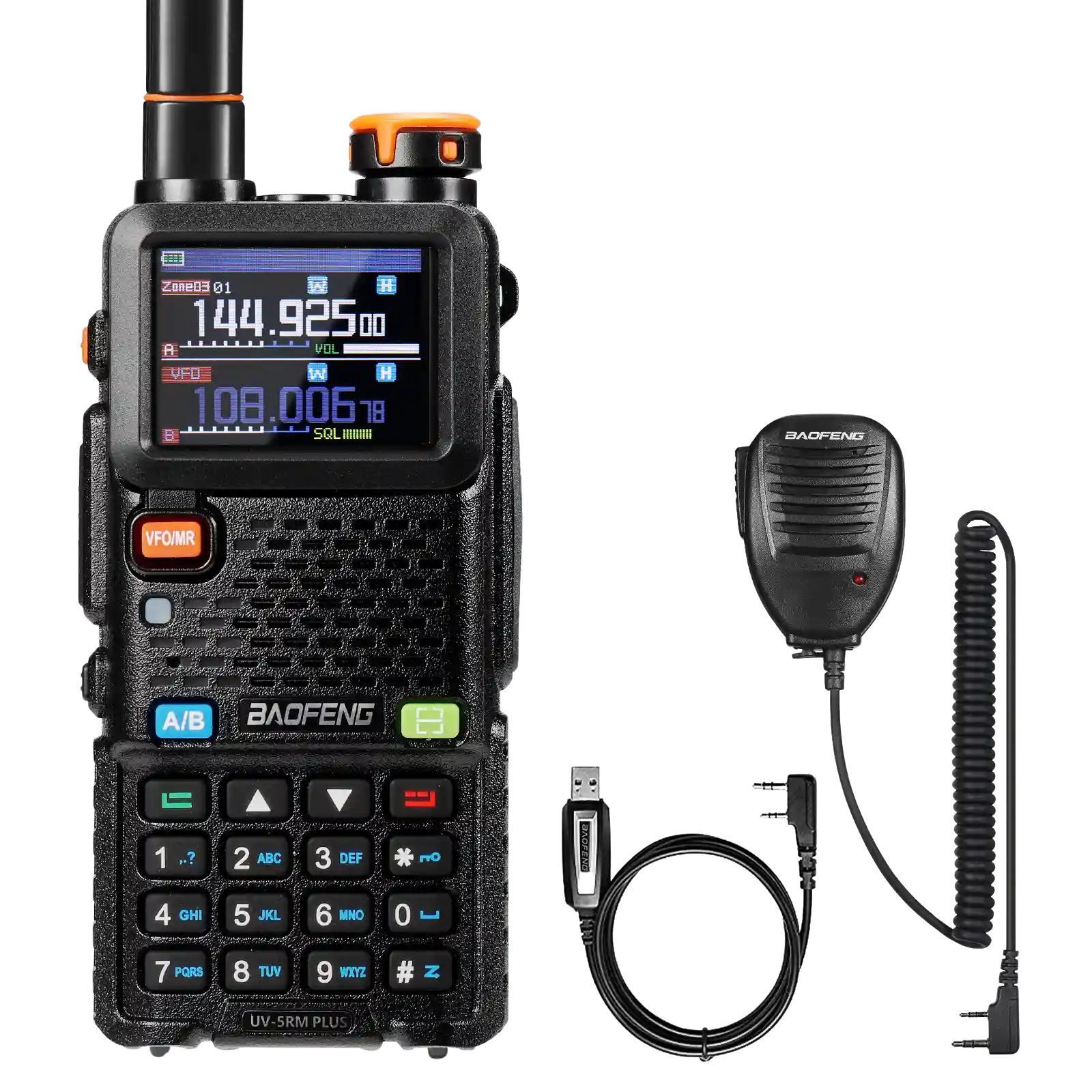 UV-5RM Plus GPS 10W Multi-Band Radio