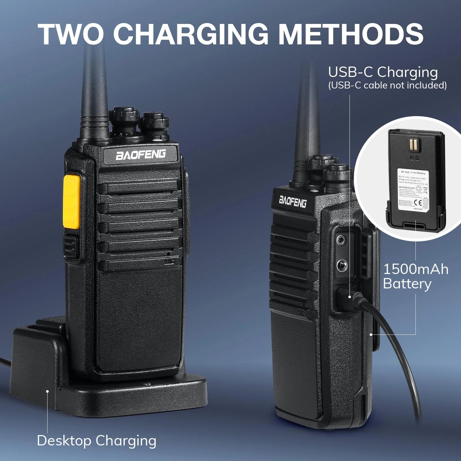 V1D 5W UHF Radio [4 Pack] - Image 4